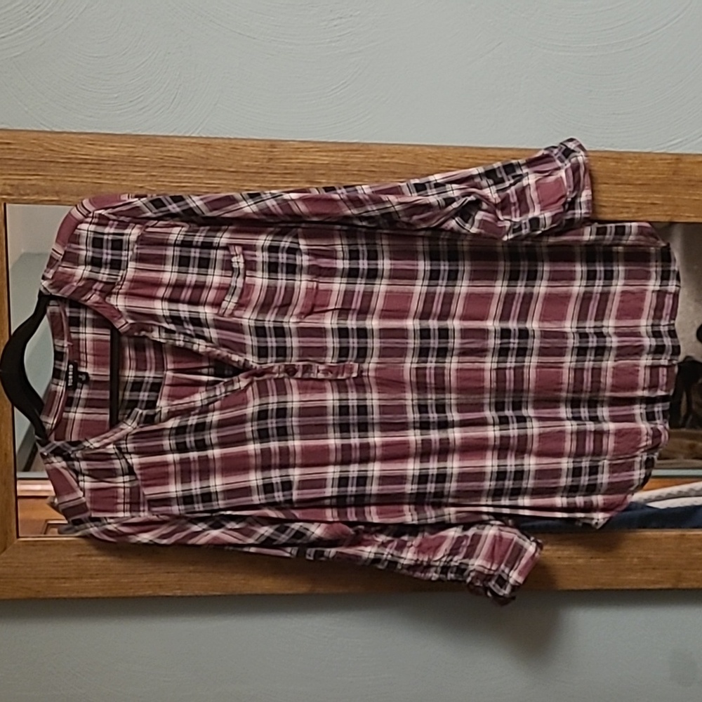 Torrid Purple Flannel Tunic Size 2